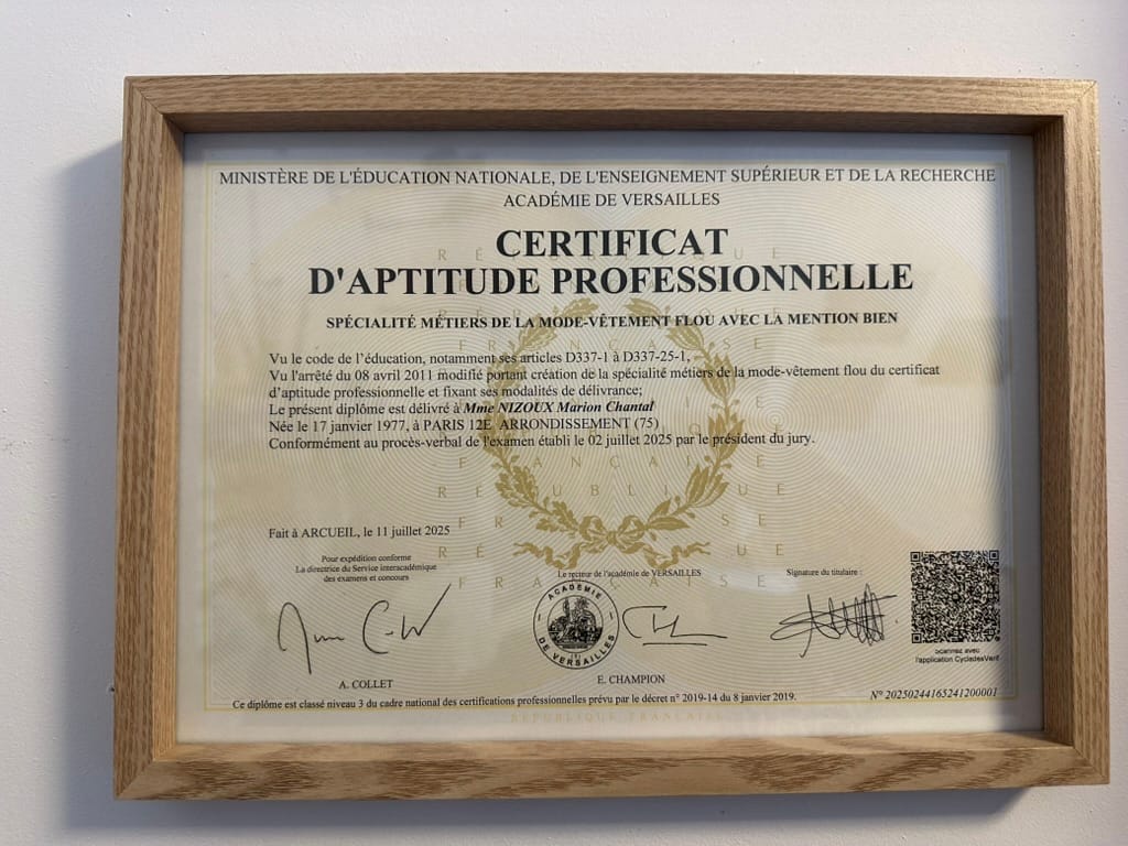 Nizette, mon histoire et mon CAP
