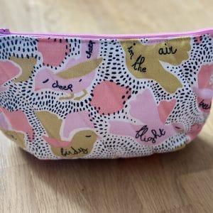 Trousse Jacqueline - Bird - Créations uniques upcyclées de Nizette