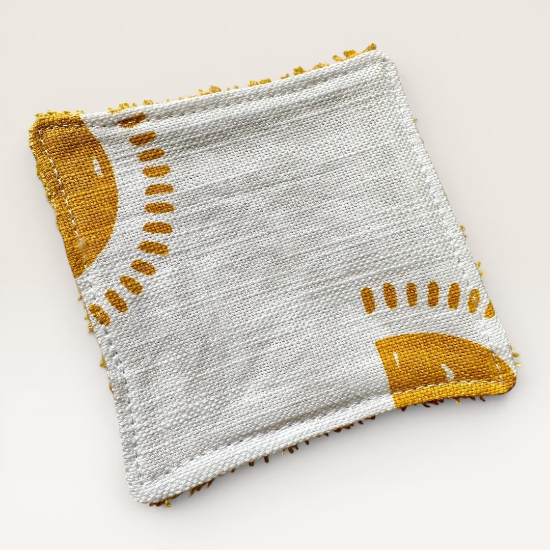 Lingettes lavables Hubertine - Jaune & Soleil - Image 2