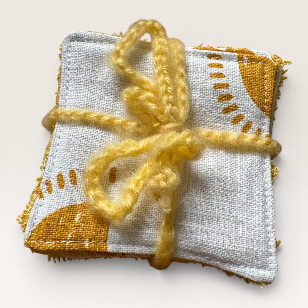 Lingettes lavables Hubertine - Jaune & Soleil - Image 5