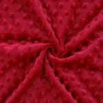Minky à pois cerise