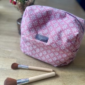 Trousse de toilette Nelson - Fleurs roses