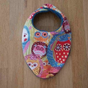 BAV-BAND-001 - Bavoir Bandana - Hibou
